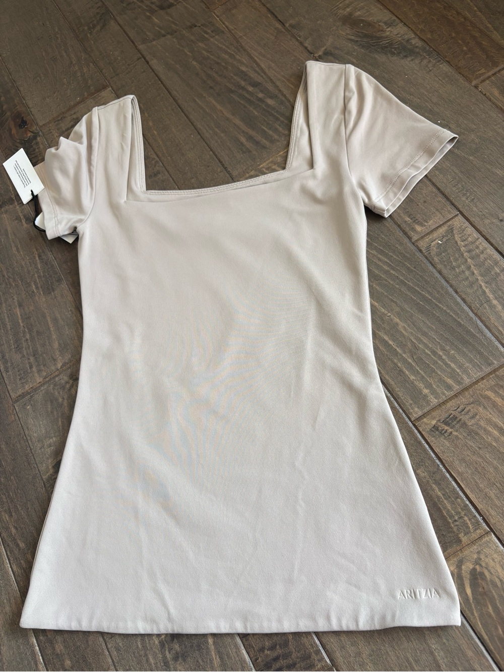 Aritzia Square Neck contour Short Sleeve Top